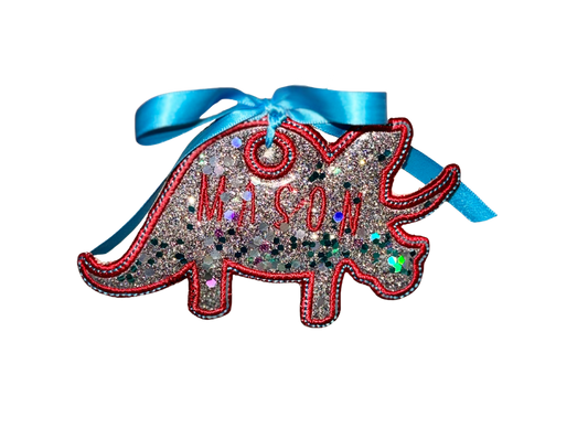 Custom Dino Bag Tag